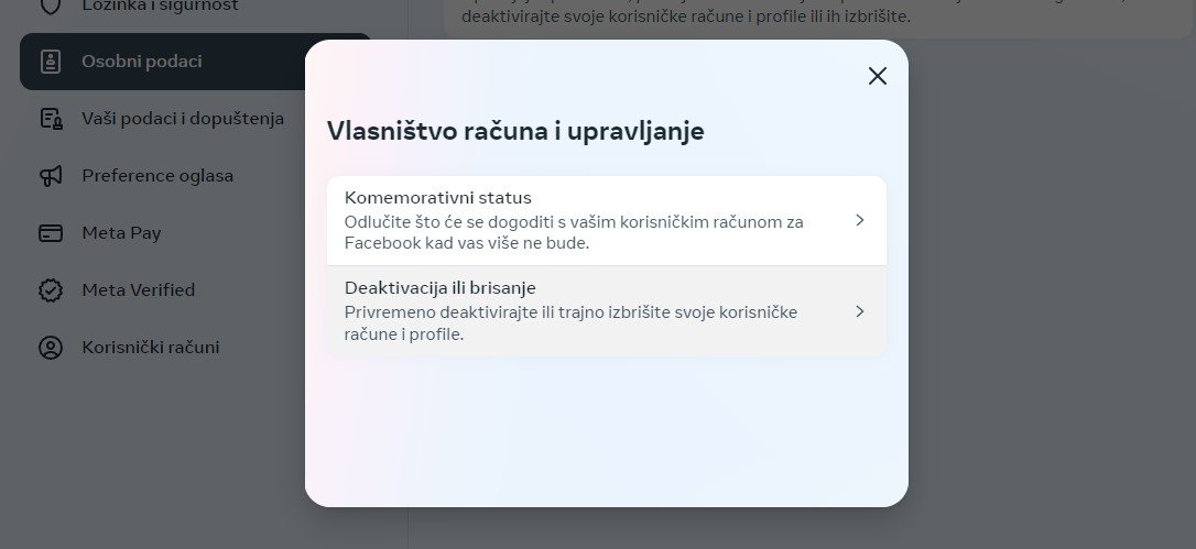 Kako izbrisati instagram - Brisanje