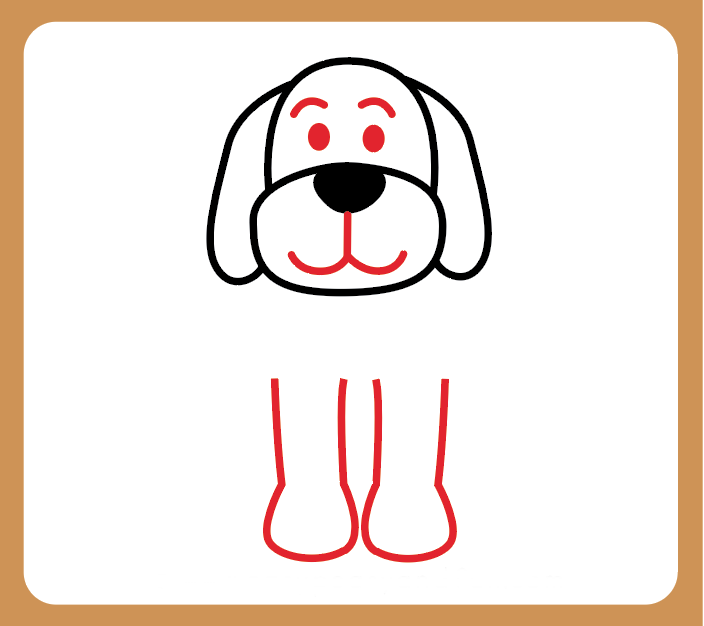 Kako nacrtati psa - lice i noge